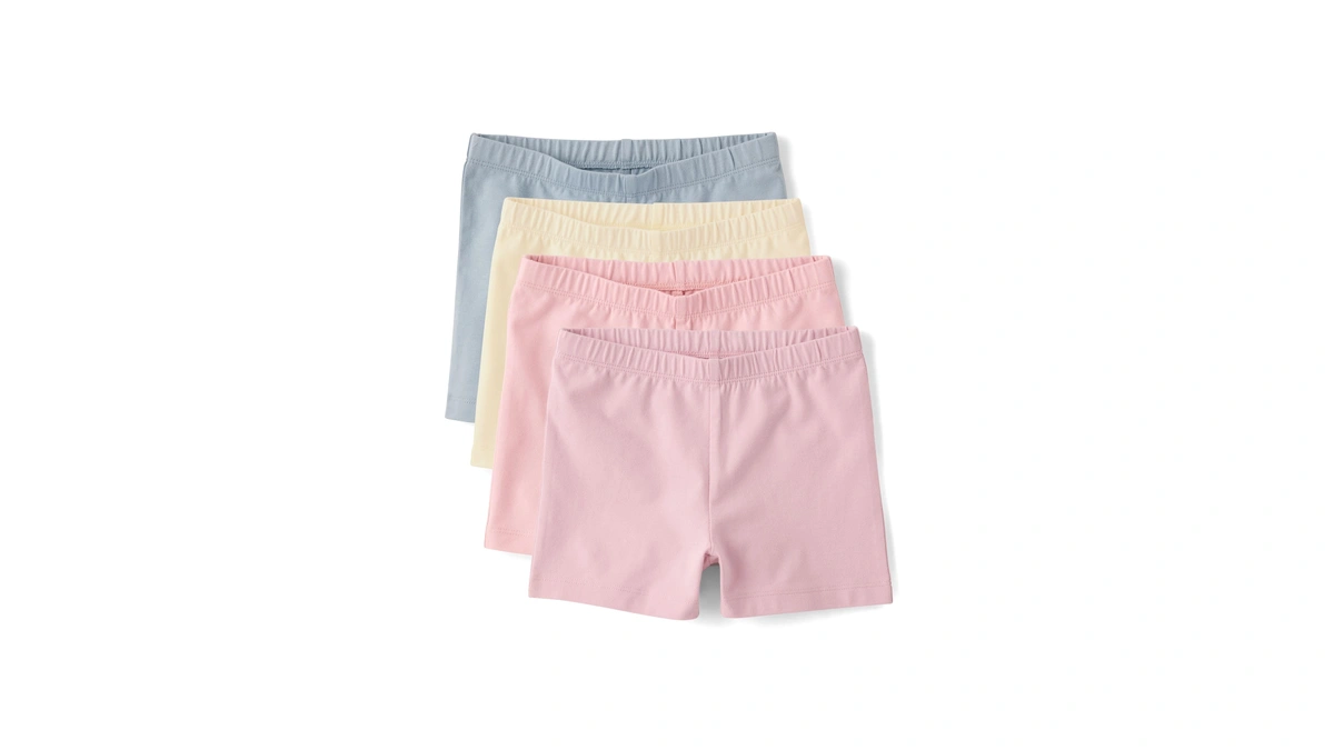 The Children's Place,girls,assorted Cartwheel Shorts,fair Ivory 4-pack,large
