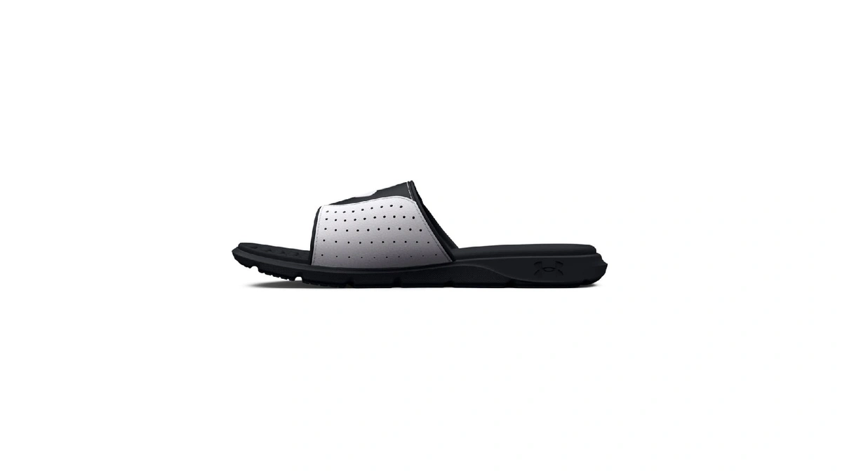 Under Armour Men's Ignite Pro Slide, (003) Black/white/black, 18, Us