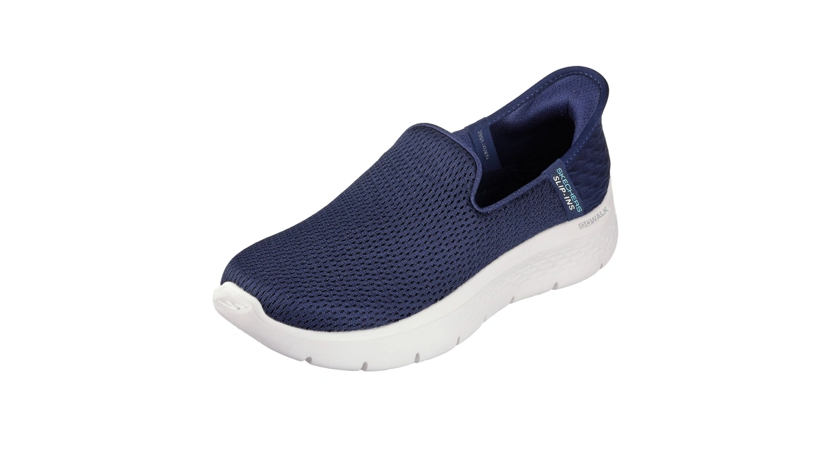 Skechers Women's Hands Free Slip-ins Go Walk Flex-relish Sneaker, Navy,