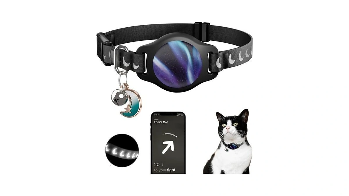 Cat Tracker Collar (black & Blue)
