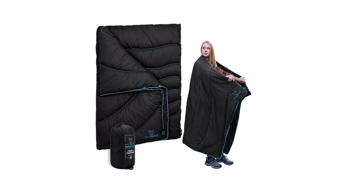 Wise Owl Outfitters Outdoor Camping Blanket – Lightweight Packable Puffy