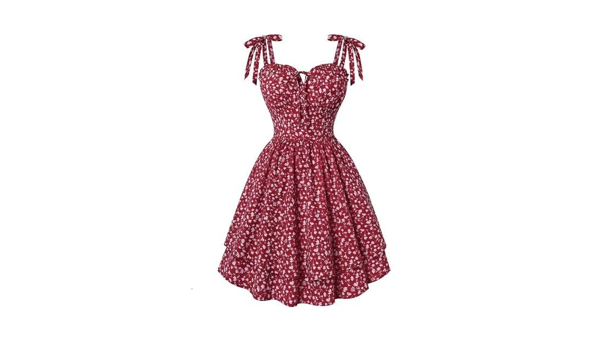 Scarlet Darkness Floral Mini Dress For Women Teens Summer 2026