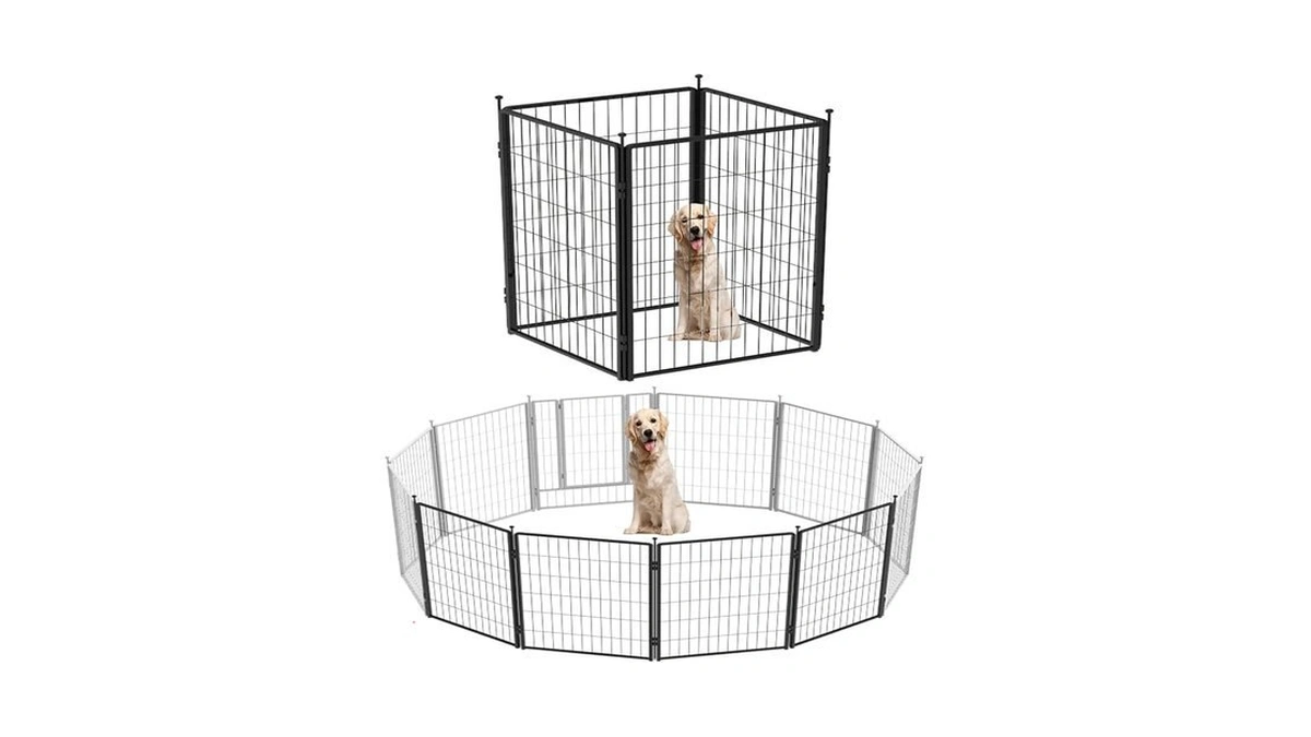 Petreek Dog Playpen Add-on 42 Inch 4 Panels For Indoor