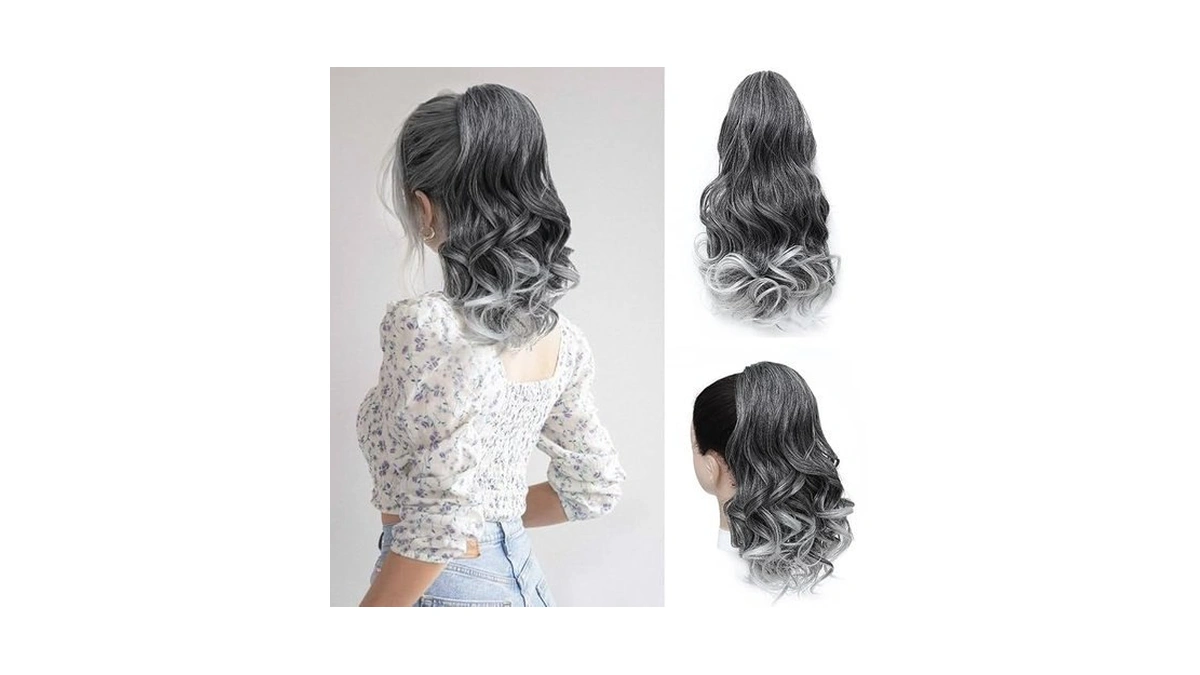 Mychanson 16 Inch Ponytail Extension Drawstring Ponytail For Women Curly