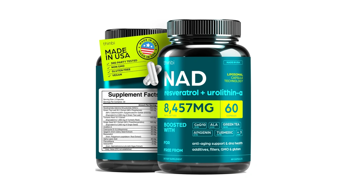 Nad Supplement Extra Strength Nmn Alternative Liposomal + Green Tea
