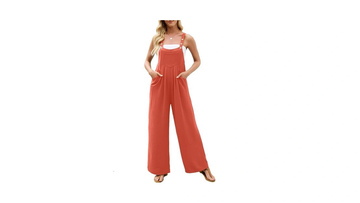 Heymoments Overalls Jumpsuits Rompers For Women Coral Medium Casual Maternity