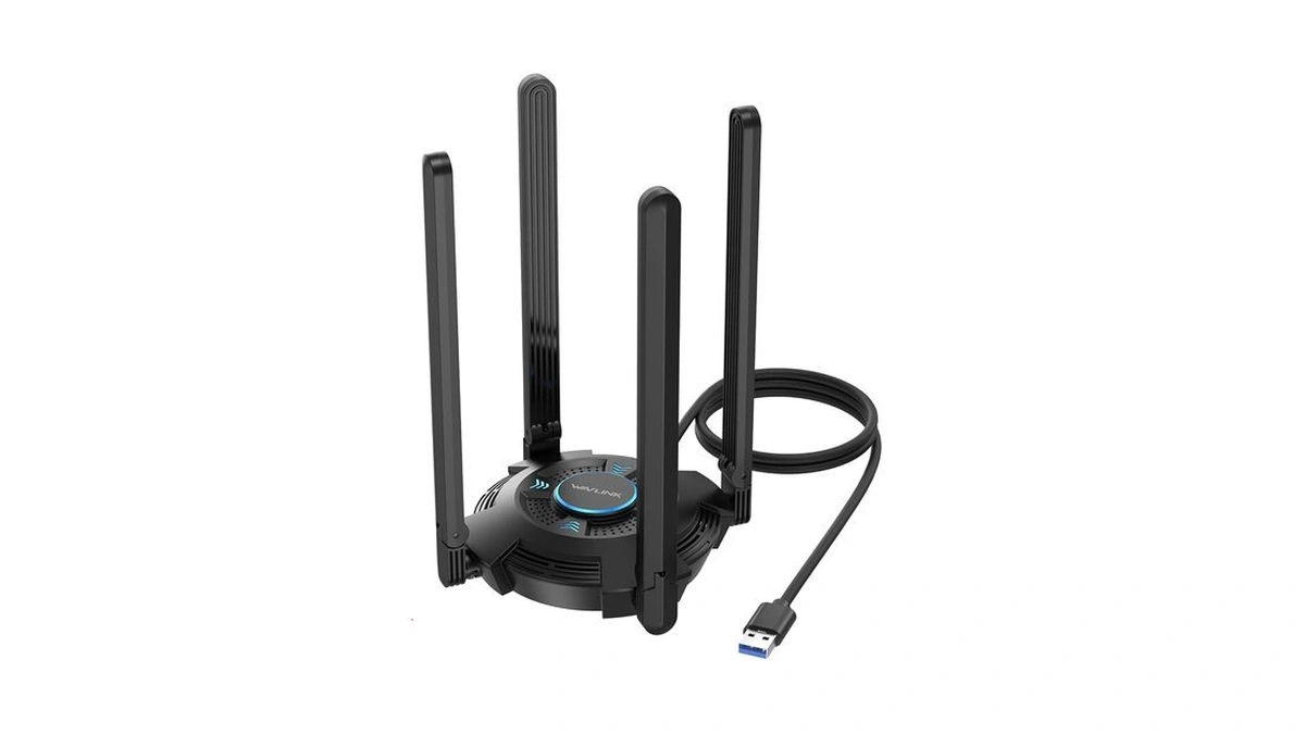 Wavlink Ax5400 Usb Wifi 6e Adapter For Pc, Tri-band Usb3.0