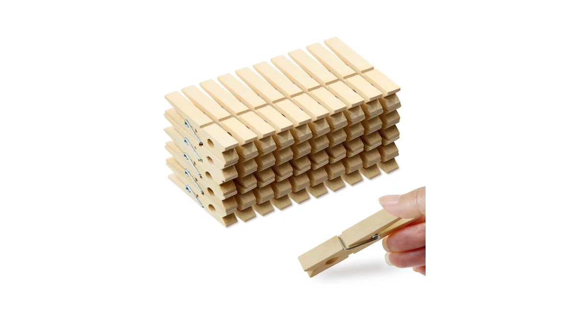 (pack Of 50) Wooden Clothespins About 2-7/8" Long