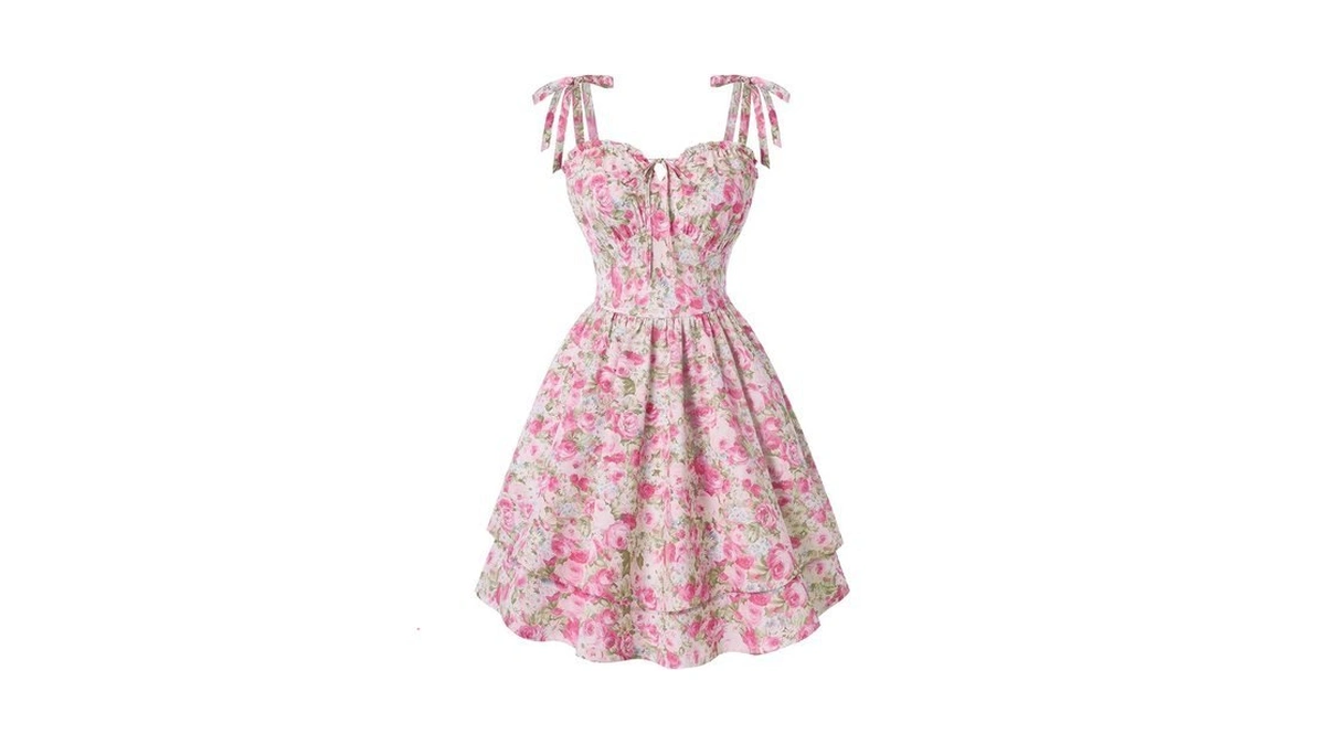Scarlet Darkness Floral Mini Dress For Women Teens Summer 2026