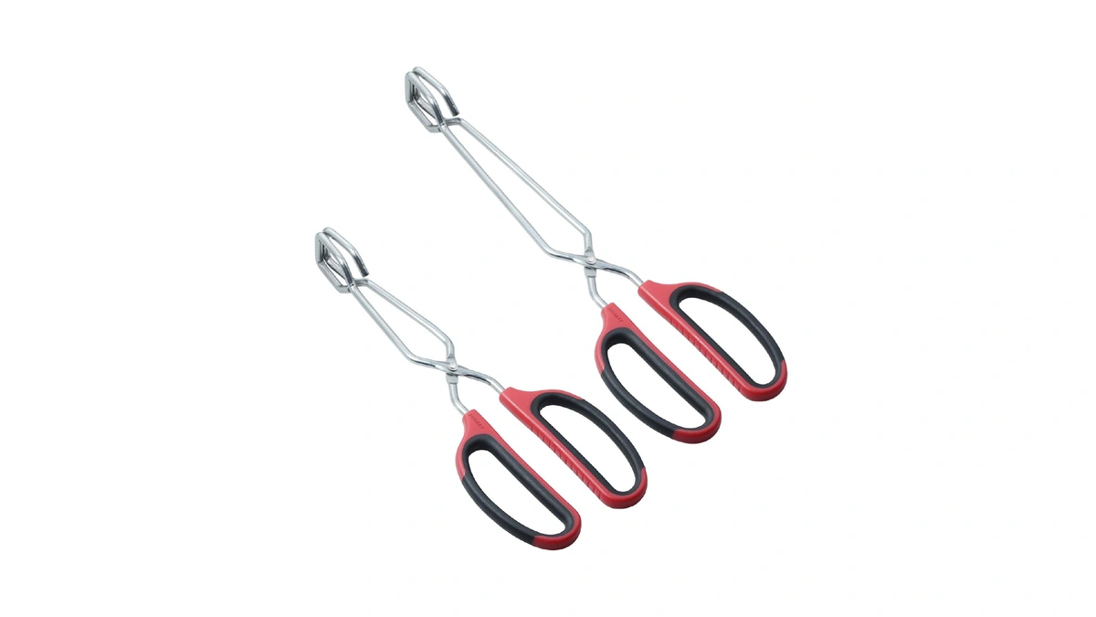 Hinmay Stainless Steel Scissor Tongs 10-inch And 12-inch Set, Set