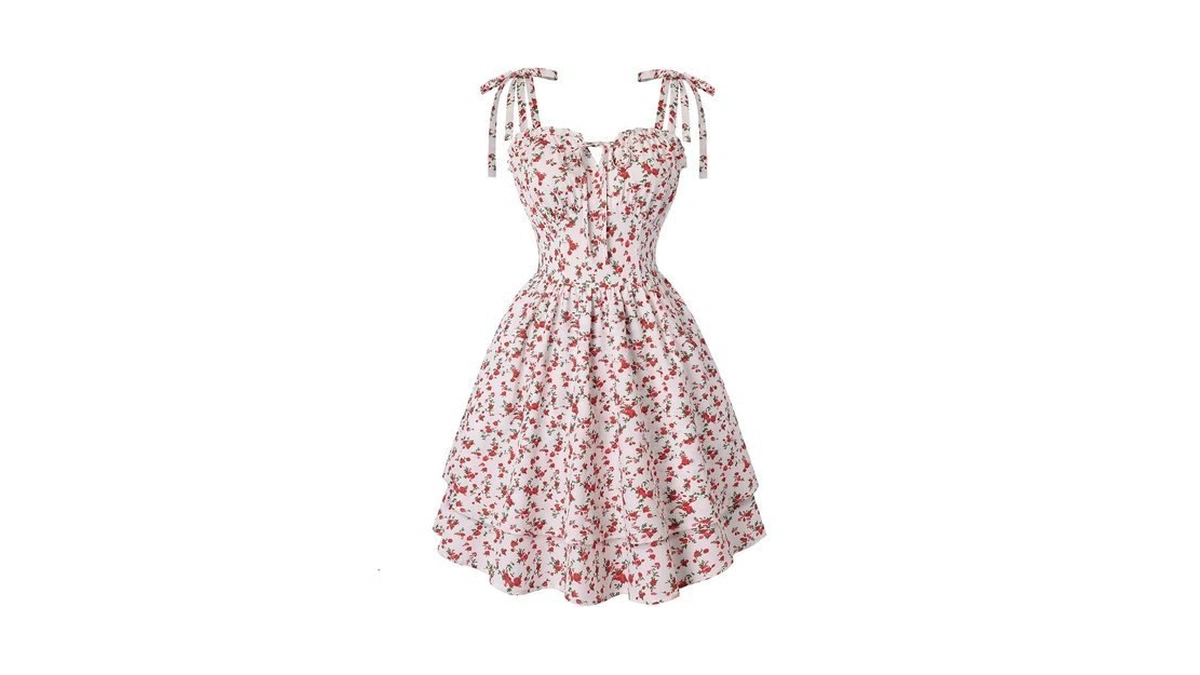 Scarlet Darkness Floral Mini Dress For Women Teens Summer 2026