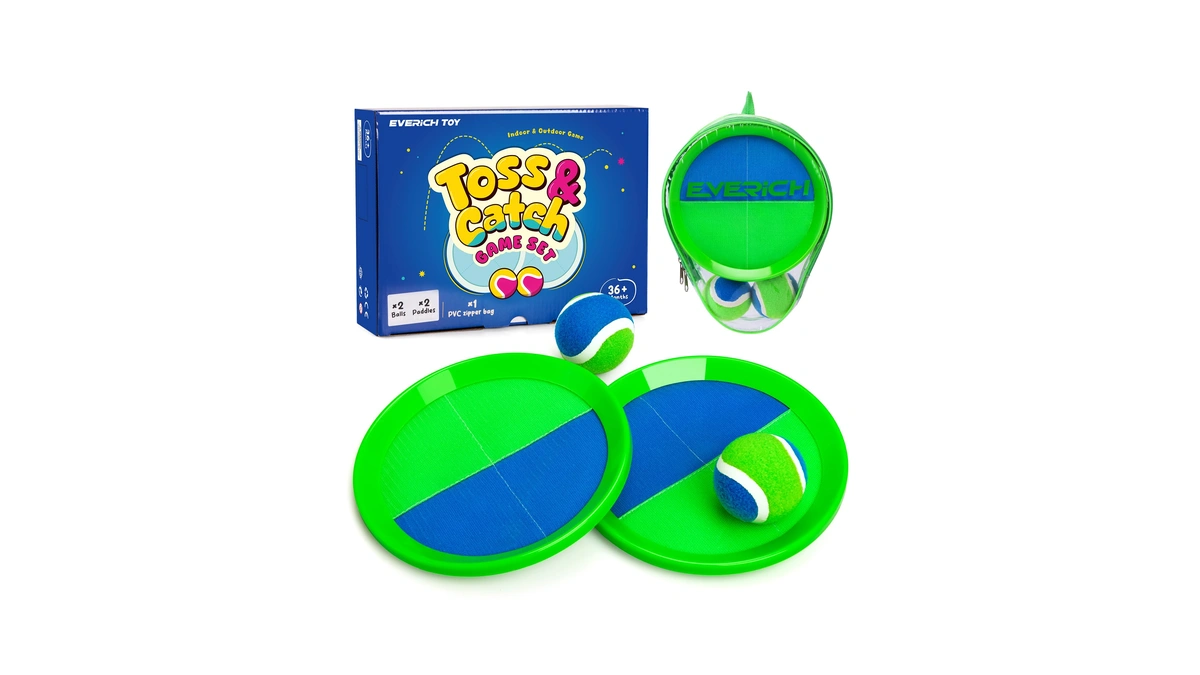 Everich Toy Toss And Catch Ball Game Set, Upgraded Sticky