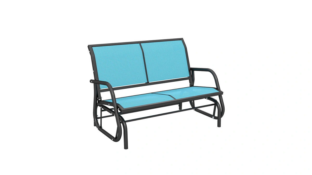 Outsunny 2-person Outdoor Glider Bench, Patio Double Swing Rocking Chair