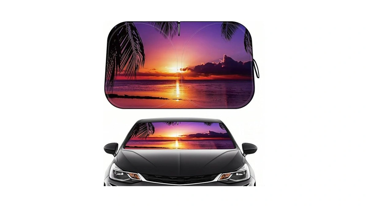 Car Windshield Sun Shade - Reflector Sunshade Offers Ultimate Protection