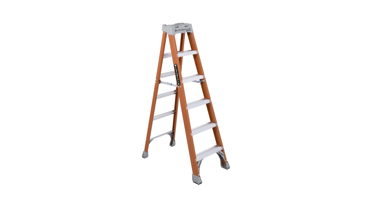 Louisville Ladder 6-foot Fiberglass Step Ladder, 300-pound Load Capacity, Type