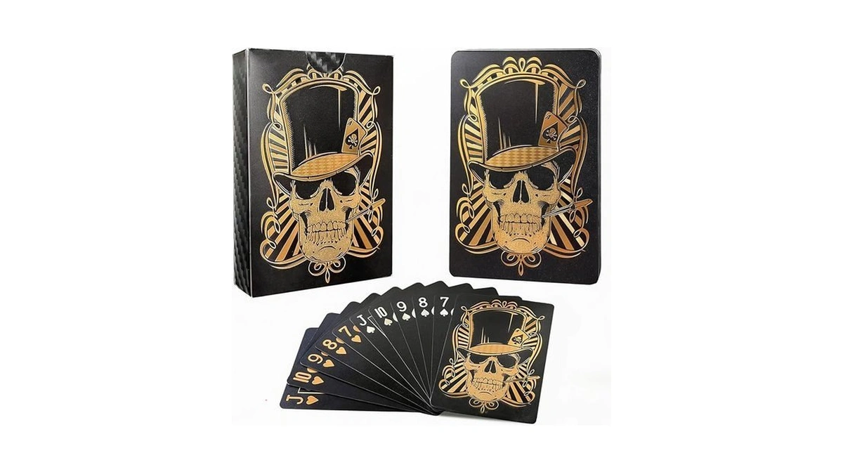 Hifireelf Halloween Playing Cards Deck – Waterproof Plastic Skull Card