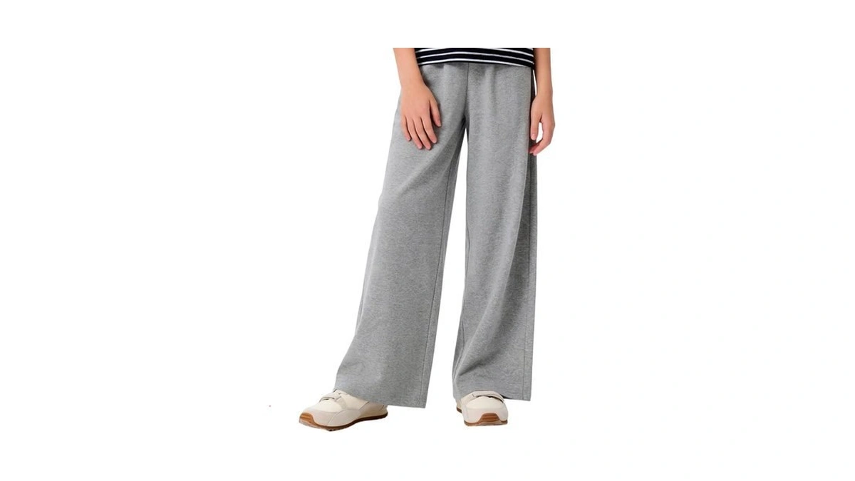 Mianzhi Girls High Waist Wide Leg Pants Kids Casuals Trousers