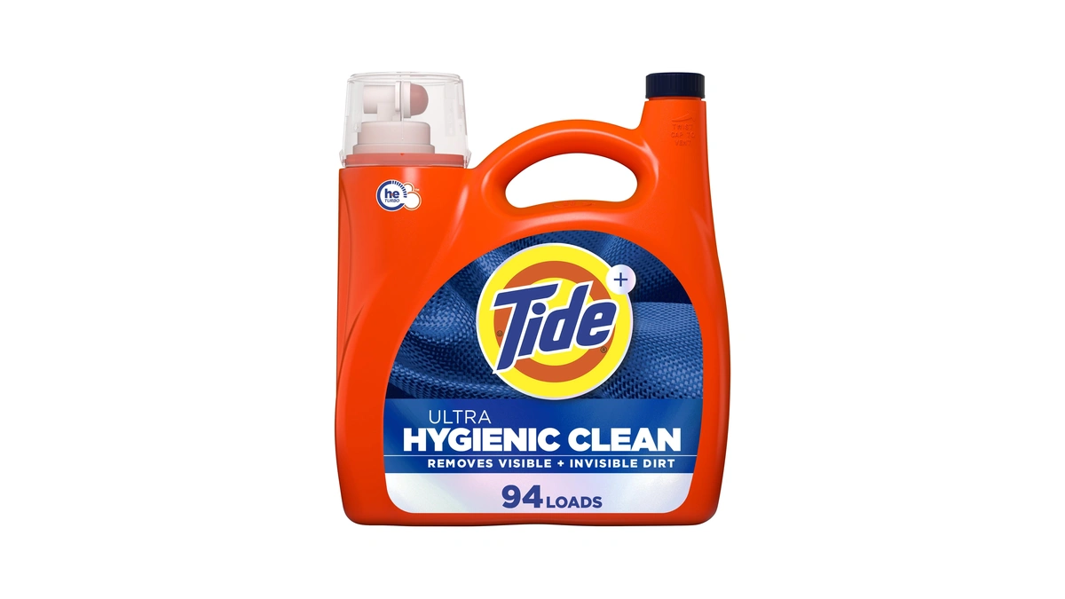 Tide Ultra Hygienic Clean Liquid Laundry Detergent, Original Scent, 132