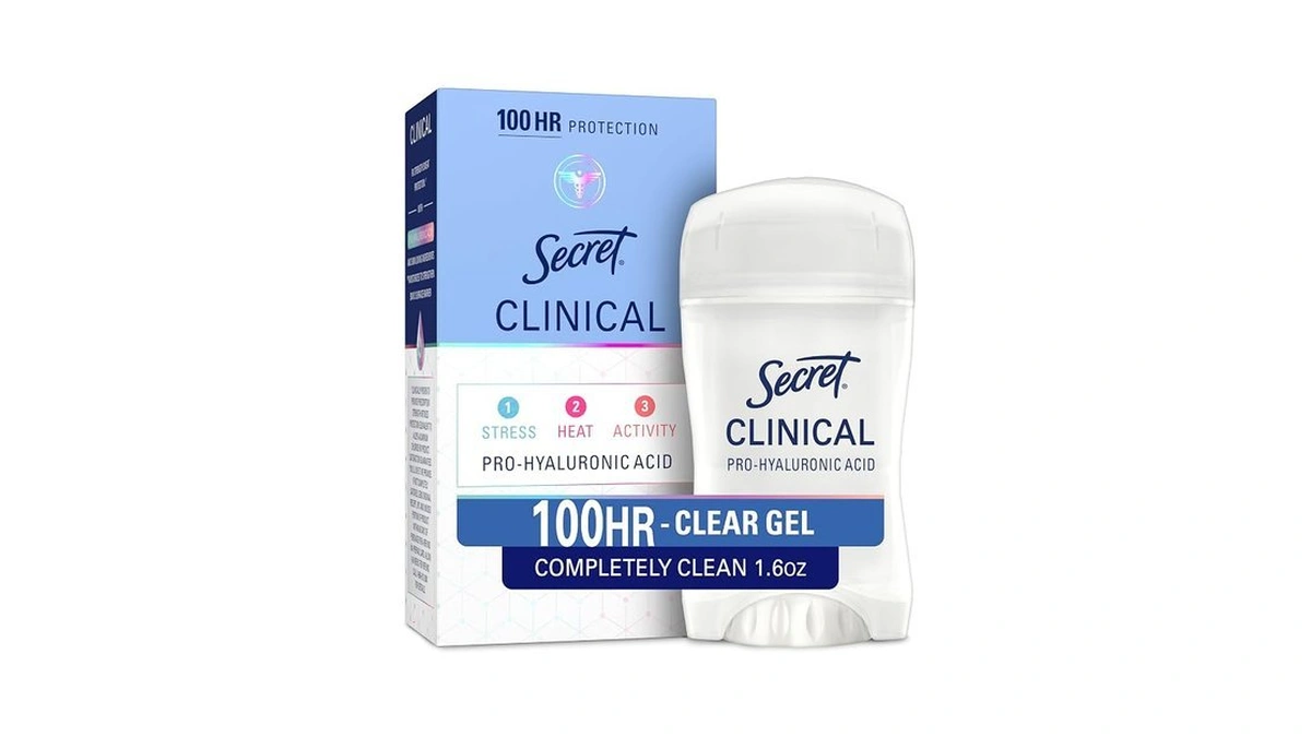 Secret Clinical Strength 100hr Sweat & Odor, Clear Gel Antiperspirant