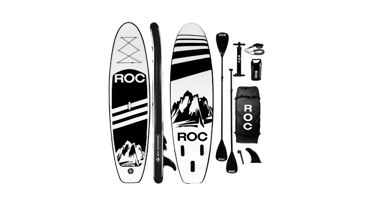 Roc Inflatable Stand Up Paddle Board 10' 6" With Premium