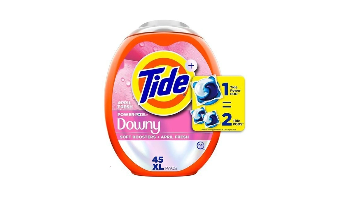 Tide Power Pods + Downy Laundry Detergent Pods, 45 Count,