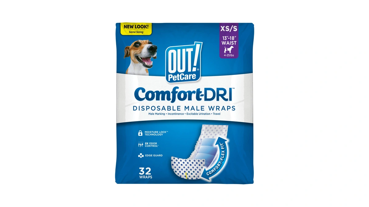 Out! Petcare Disposable Dog Diapers Male, Puppy Belly Band, Potty