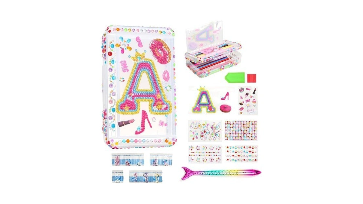 Maigozon 1pcs Clear Pencil Case, Plastic Pencil Box, Large Crayon