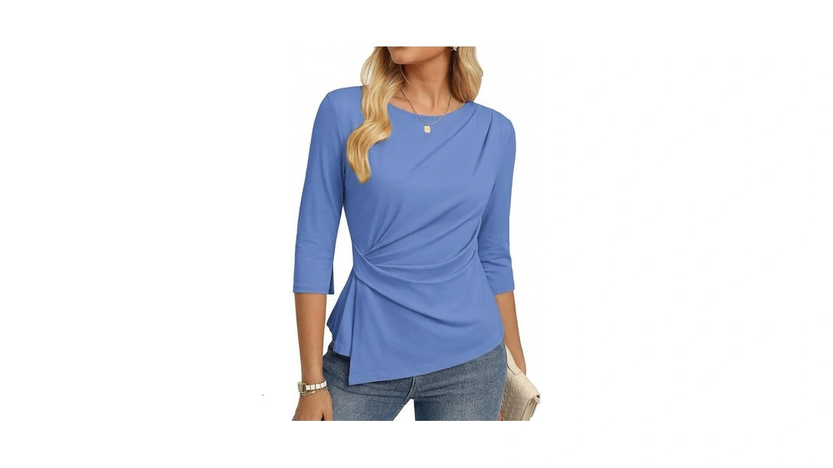 Grace Karin Women's 2026 Summer Peplum Tops, 3/4 Sleeve Dressy