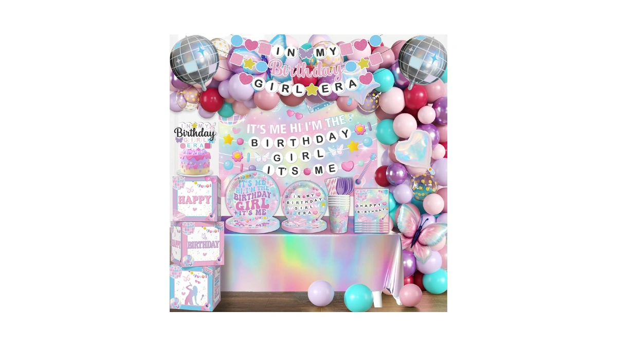 Cocomigo 249pcs In My Birthday Girl Era Decorations Complete Party