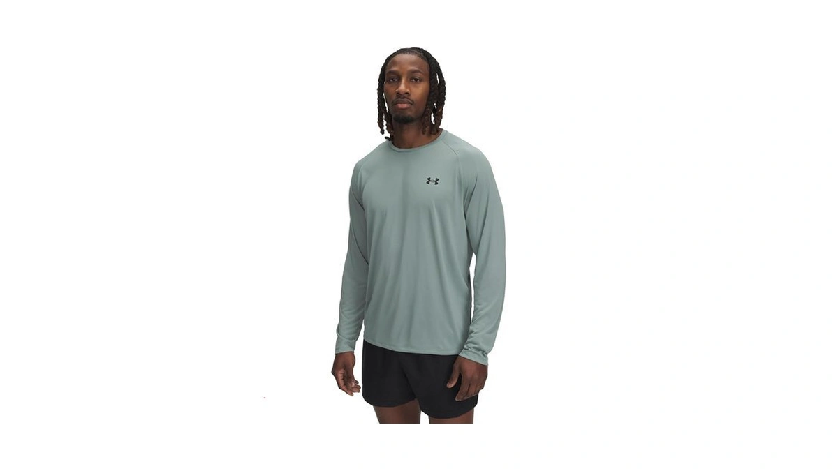Under Armour Men's Tech 2.0 Long-sleeve T-shirt, (348) Silica Green