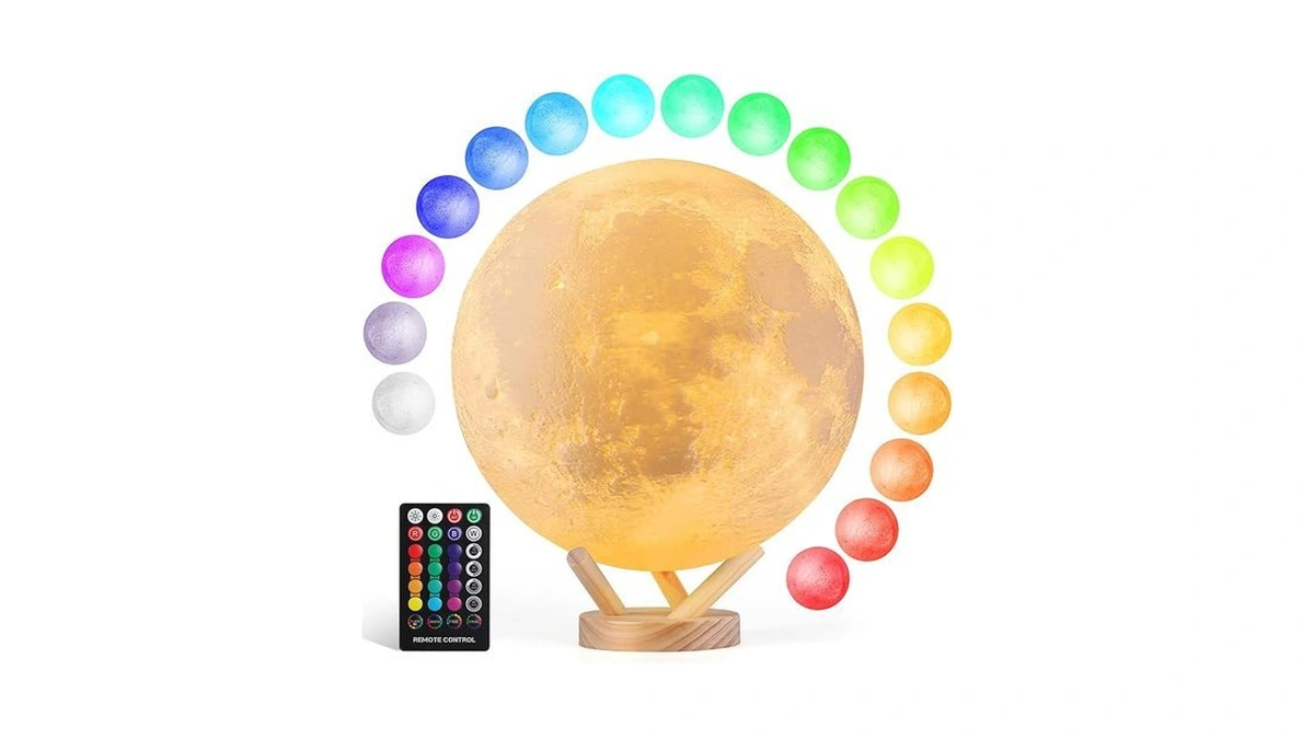 Gropinfly Moon Lamp, 6 Inch Sliding Control Moon Light, Kids