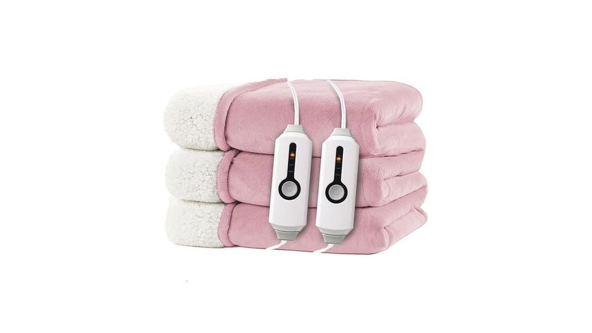 Electric Heated Blanket 90"x100" King Size For Safe All Night,