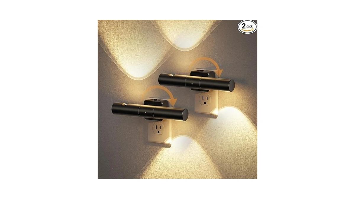 Jandcase Led Night Lights Plug Into Wall, Dusk-to-dawn Sensor &