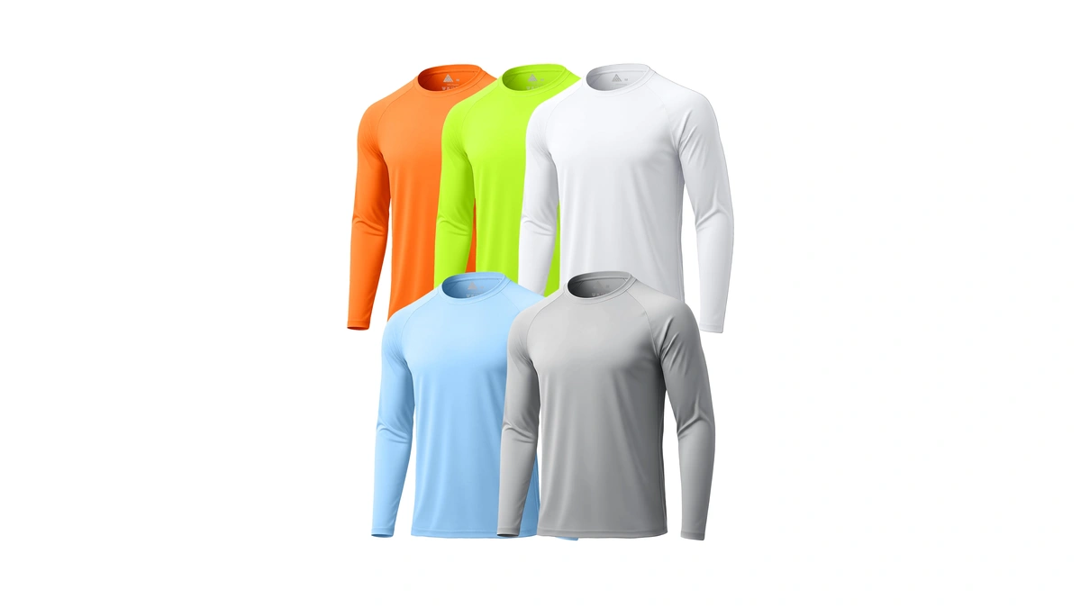 Wenttuo Fishing Shirts For Men Long Sleeve Sun Protection Hiking