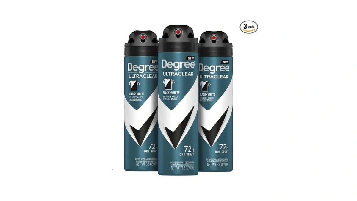 Degree Men Antiperspirant Deodorant Dry Spray Black + White Protects