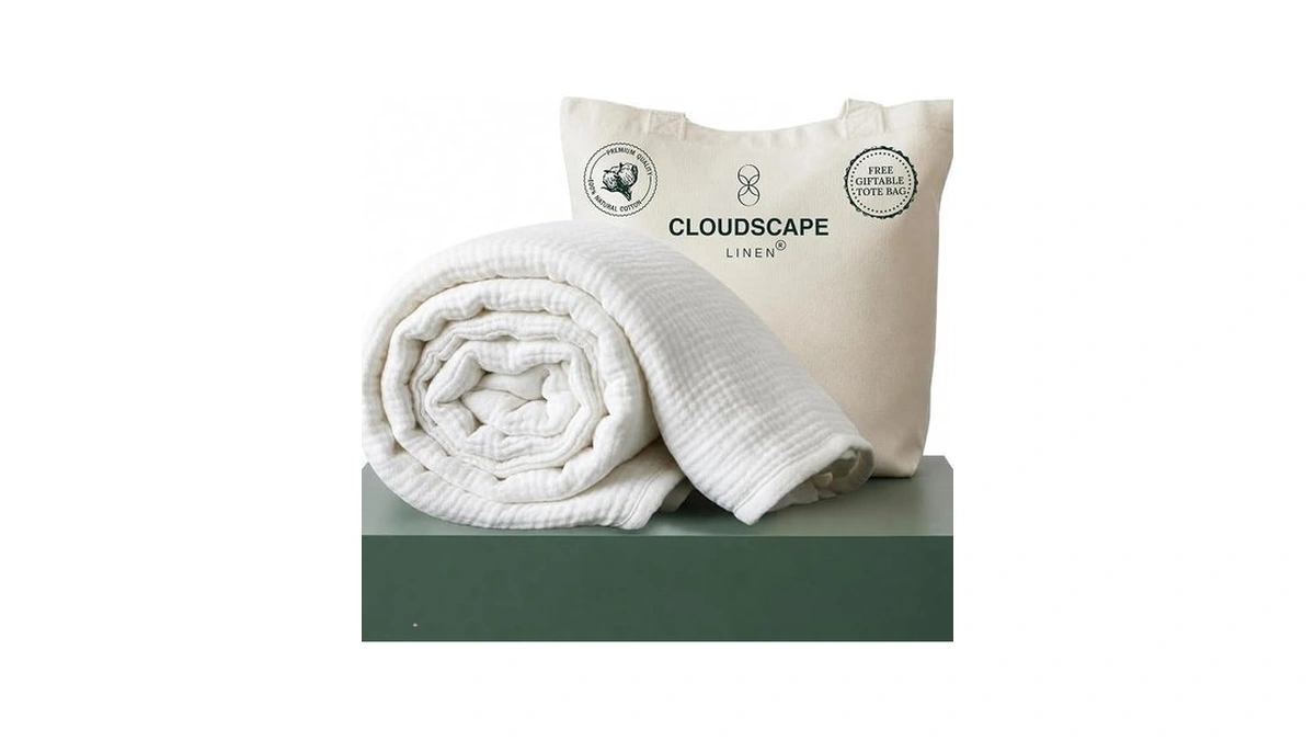 Cloudscape 4 Layer Muslin Blanket For Adults - 100% Cotton