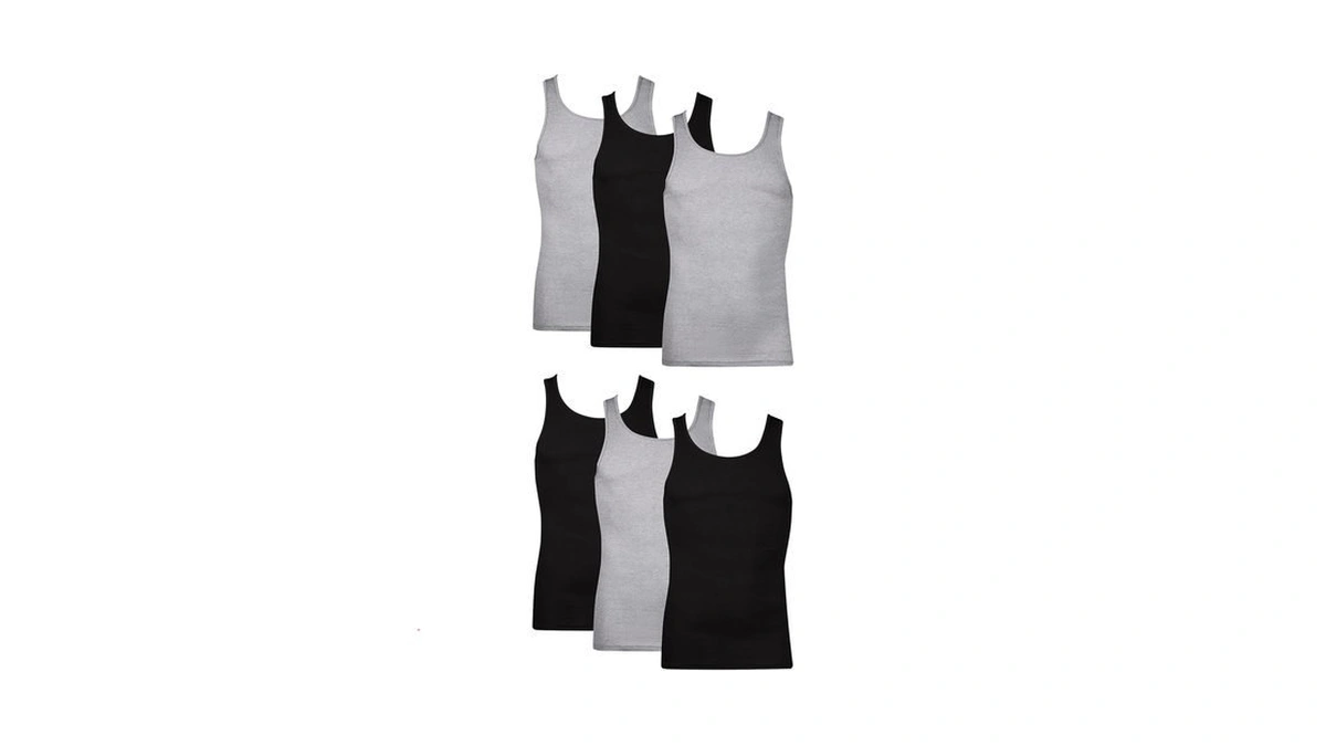 Hanes Men Hanes Men's Cotton Tank Undershirts Pack, Moisture-wicking Ribbed