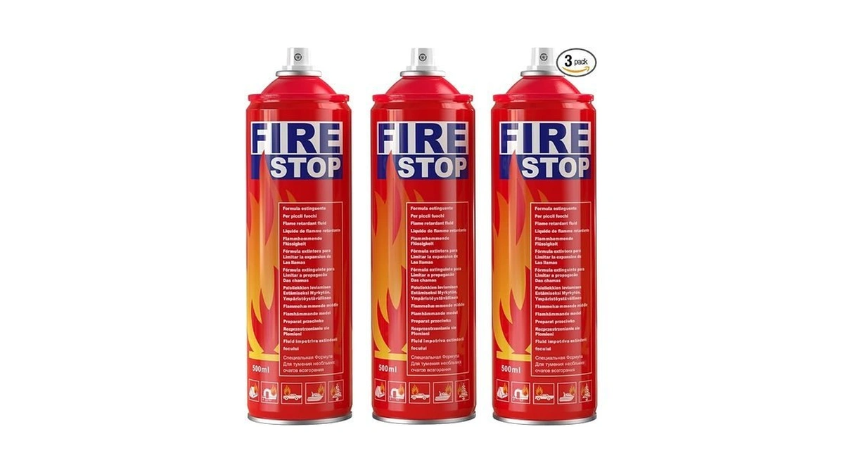 Amzboom 3-pack Fire Extinguisher For Home, Kitchen, Car, Boat -