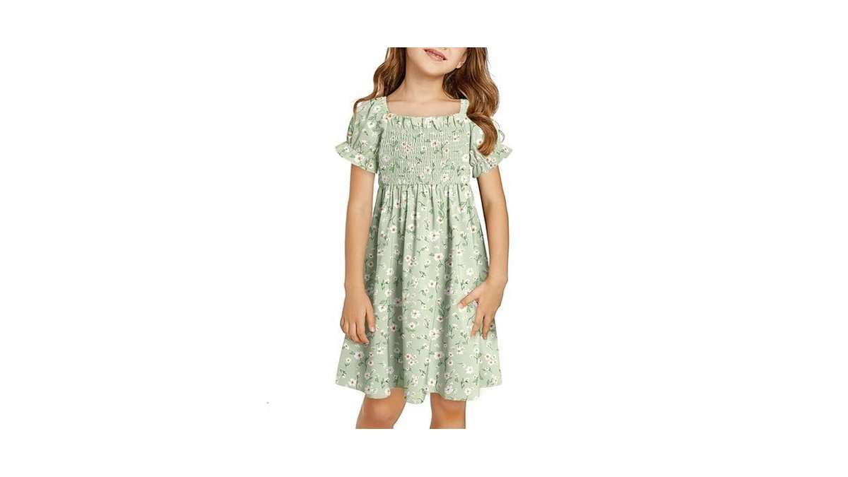 Blibean Girls Summer Dresses Tween Kids Boho Clothes Floral Dress