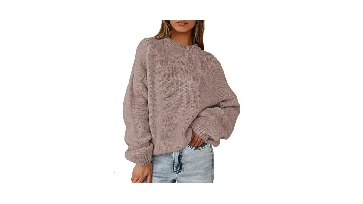 Prettygarden Women's Fall Oversized Sweaters Dressy Casual Long Sleeve Chunky