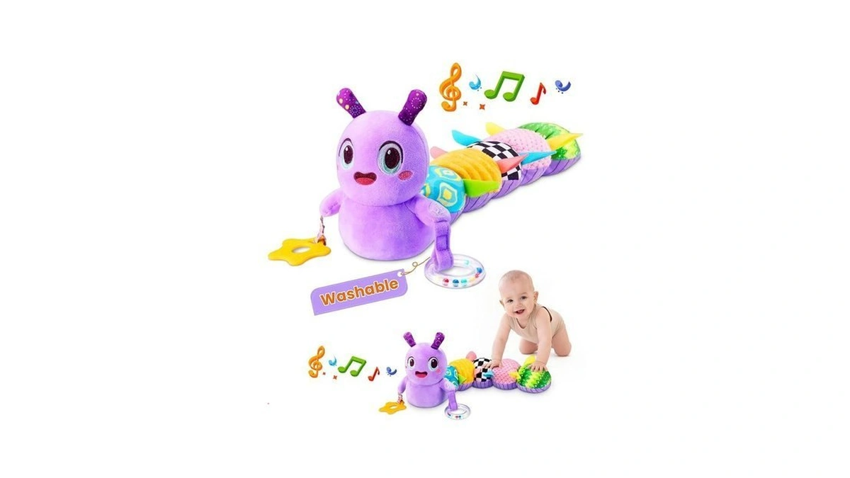 Gogonova Musical Caterpillar Baby Sensory Toy For Infant Development 0-12