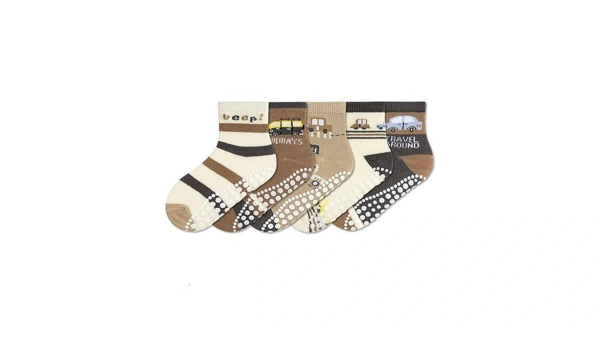 Non-slip Toddler Socks With Grippers - 5-10 Pairs Grip Socks