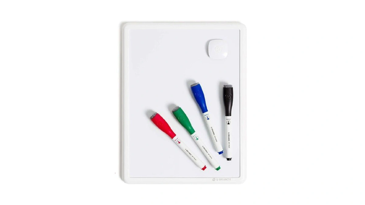U Brands Contempo Magnetic Small Whiteboard, 8.5” X 11”, White