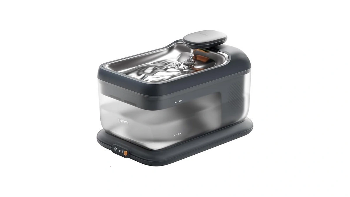 Petsee Cordless Cat Water Fountain, Automatic Pet Water Fountain Battery