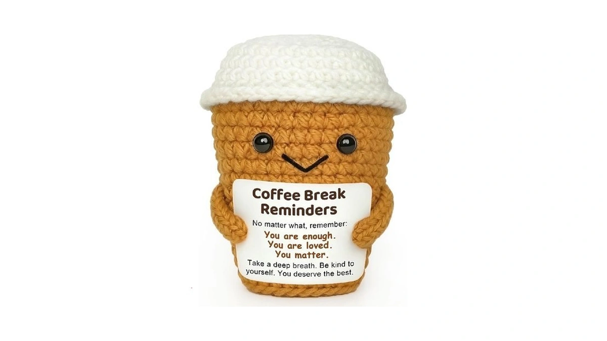 Krinisou Coffee Lovers Birthday Gifts For Women Men, Positive Animals