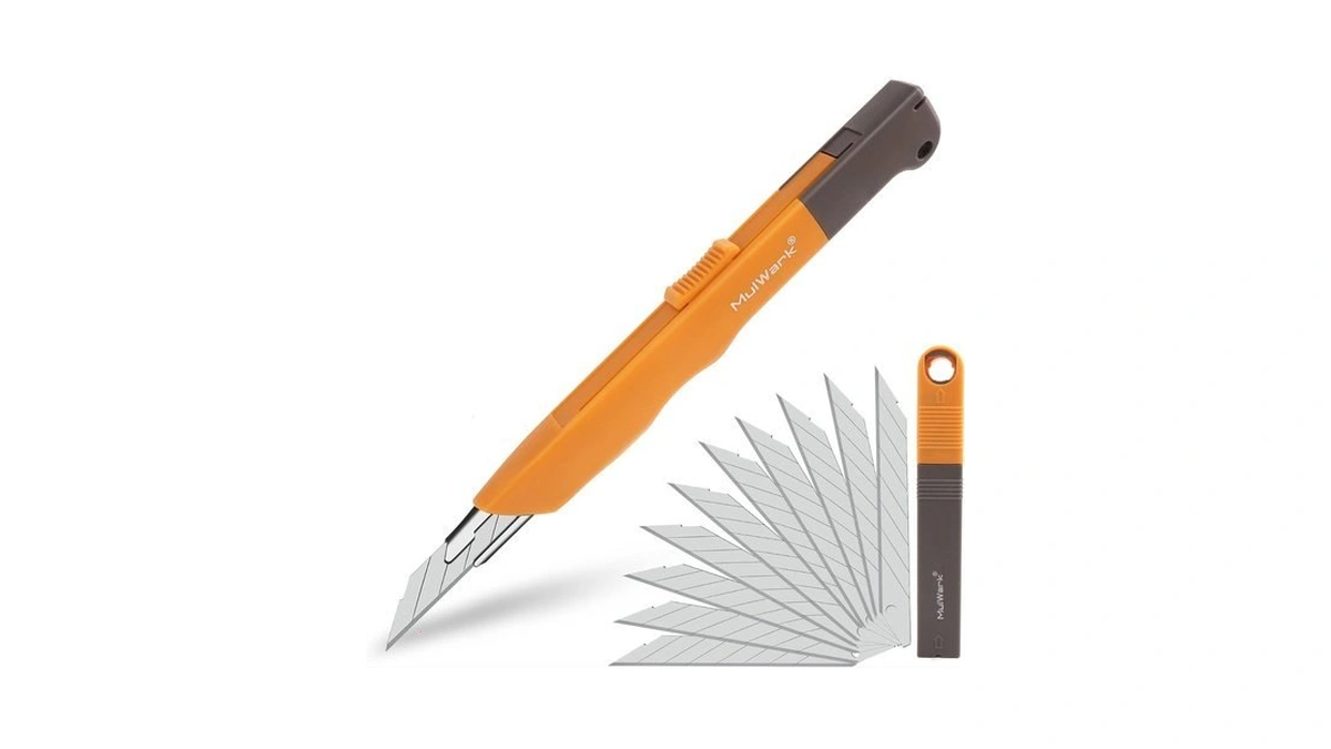 Mulwark 11pc Box Cutter Retractable Utility Knife Set - Heavy
