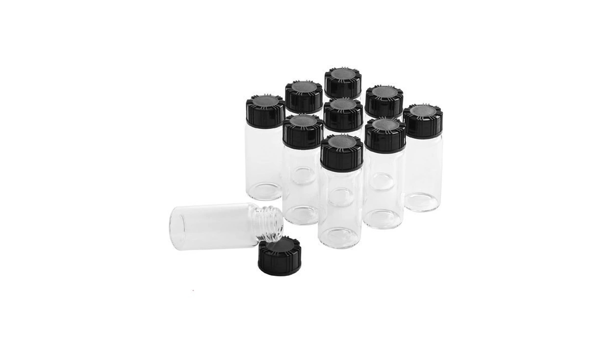 Kesell 10ml Glass Spice Jars 10 Pcs Small Spice Containers