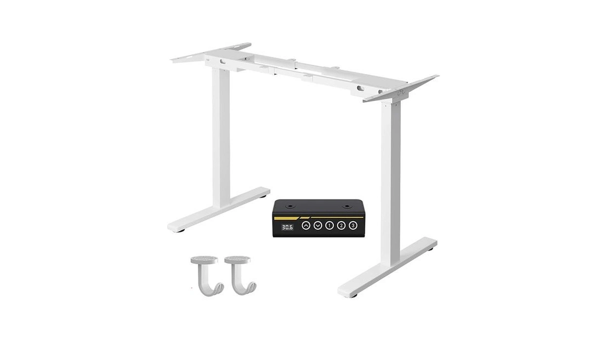 Gamork Dual Motor Electric Standing Desk Frame,adjustable Height And Length,the