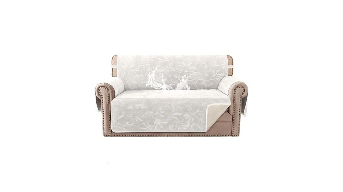 H.versailtex Sofa Slipcover 100% Waterproof Couch Cover Velvet Classic Flower