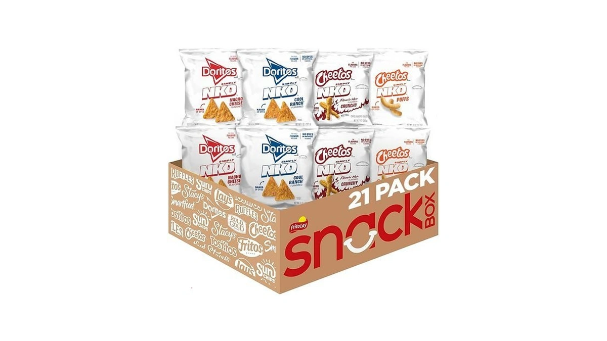 Simply Nkd Snacks, 4 Flavor Variety Pack, Single Serve Bags